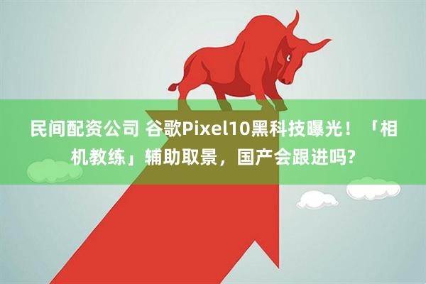 民间配资公司 谷歌Pixel10黑科技曝光！「相机教练」辅助取景，国产会跟进吗?